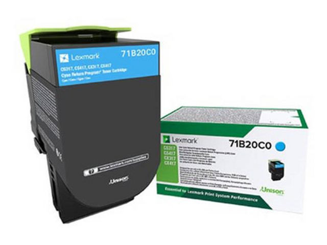 BildeToner Lexmark Return Prgm 3K Cyan