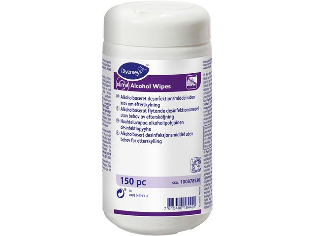 BildeOverflatedesinfeksjon Suma Al.wipes (150 stk)