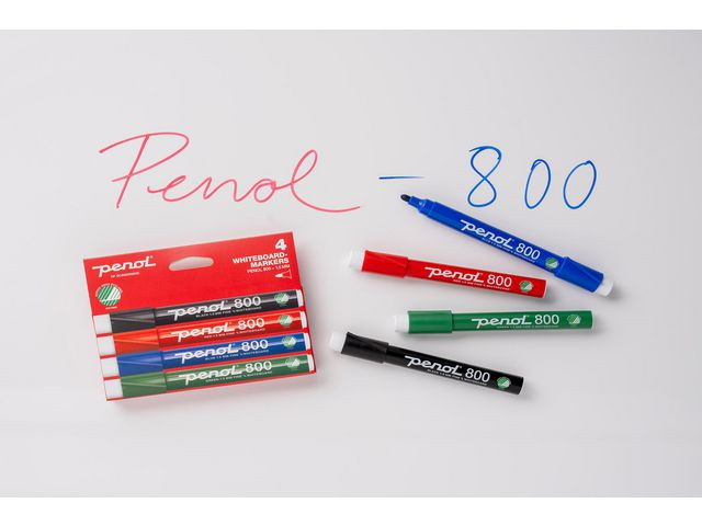 BildeWhiteboardpenn Penol 800 Eco Rund Sort (10 stk)