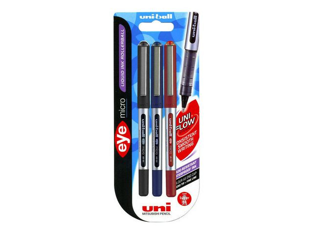 BildeRollerpenn Uni Ball 150 Eye 0,5 Ass (3 stk)