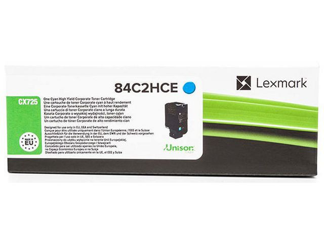 BildeLEXMARK Toner 84C2HCE Cyan Return