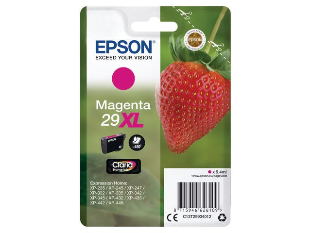 BildeEPSON Ink C13T29934012 29XL Magenta Strawberry