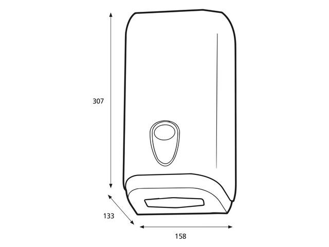 BildeDispenser Katrin Bulk Pack Hvit
