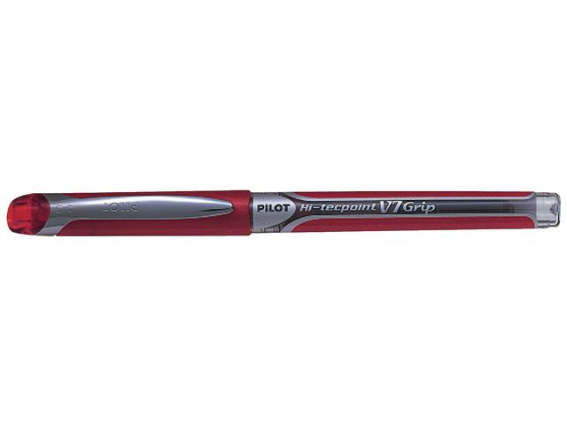 BildeRollerpenn Pilot Hi-Tecpoint V7 Grip Rød (12 stk)