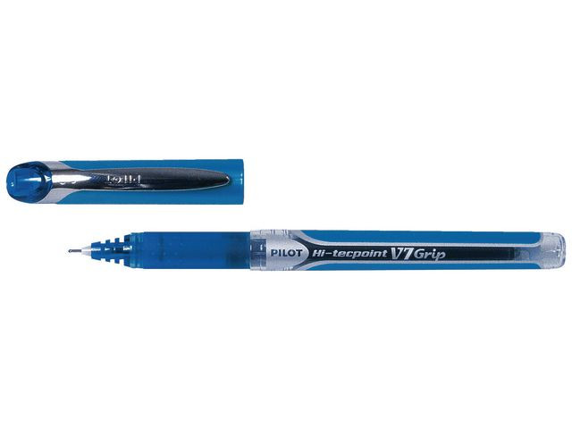 BildeRollerpenn Pilot Hi-Tecpoint V7 Grip Blå (12 stk)