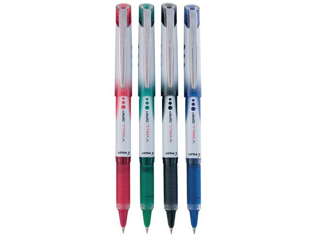 BildeRollerpenn Pilot Hi-Tecpoint V5 Grip Rød (12 stk)