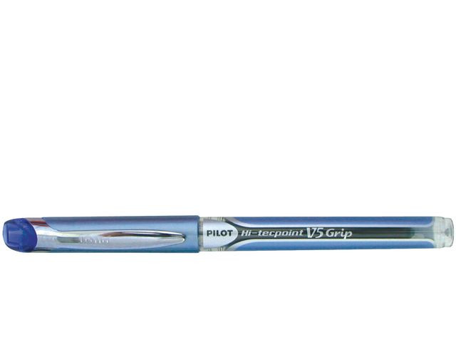 BildeRollerpenn Pilot Hi-Tecpoint V5 Grip Blå (12 stk)