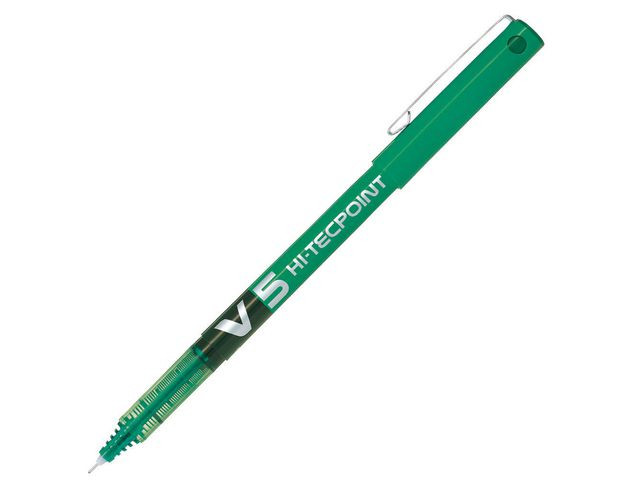 BildeRollerpenn Pilot Hi-Tecpoint V5 Grønn (12 stk)