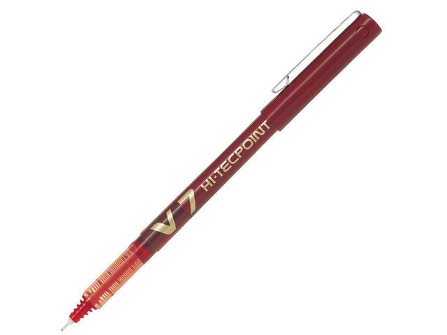 BildeRollerpenn Pilot Hi-Tecpoint V7 Rød (12 stk)