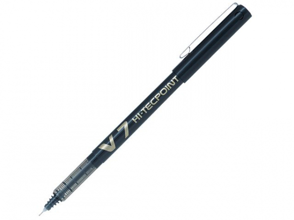 Rollerpenn Pilot Hi-Tecpoint V7 Sort (12 stk)