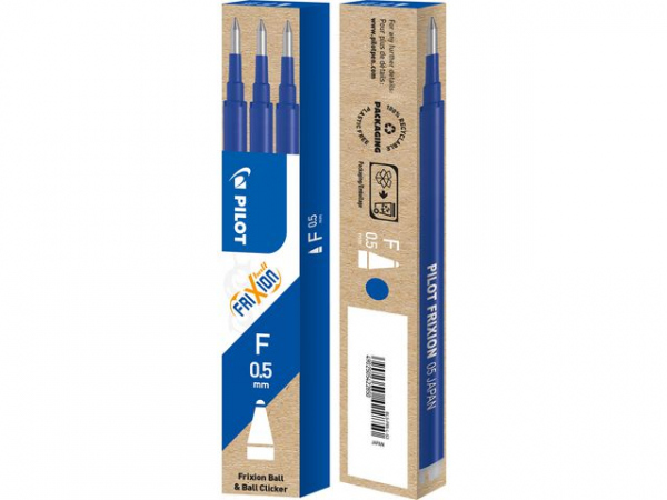 Refill Pilot Frixion 05 Blå (3 stk)