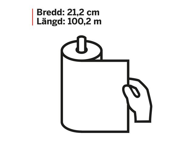BildeKjøkkenrull Katrin 360 1L 100M (2 stk/pk, 6 pakker)