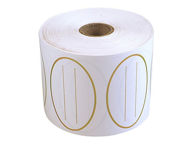 BildeGavemerkelapp Oval Gull (1000 stk)