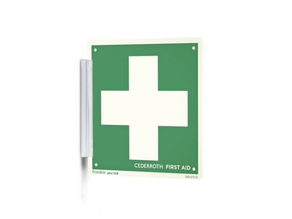 Skilt Cederroth Førstehjelpskors 20X20