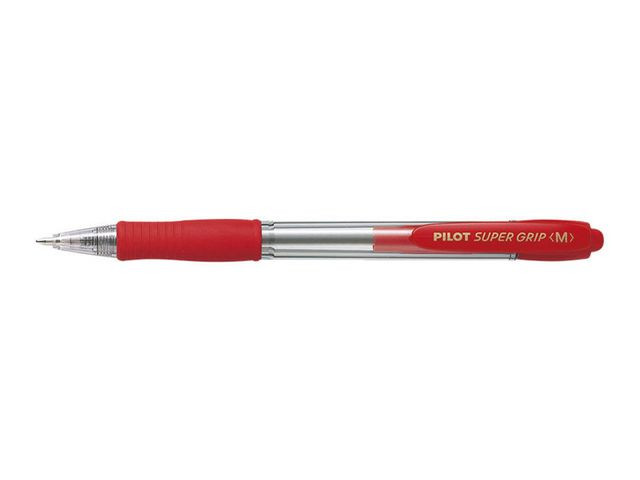 BildeKulepenn Pilot Supergrip M Rød (12 stk)