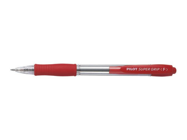BildeKulepenn Pilot Supergrip F Rød (12 stk)