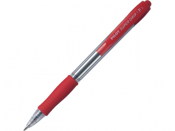 Kulepenn Pilot Supergrip F Rød (12 stk)