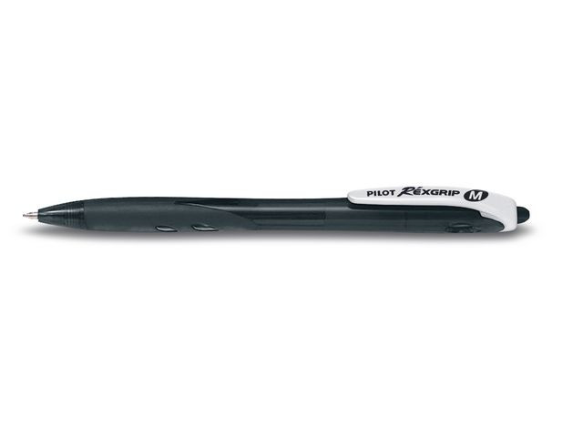 BildeKulepenn Pilot Begreen Rexgrip M Sort (10 stk)