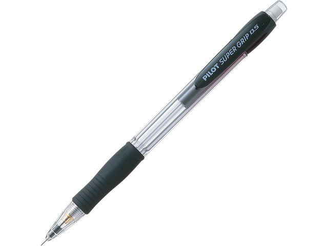 BildeTrykkblyant Pilot Supergrip 05Mm Sort (12 stk)