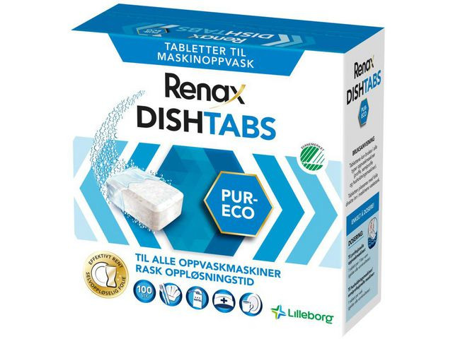 BildeMaskinoppvask Renax Pur-Eco (100 stk)