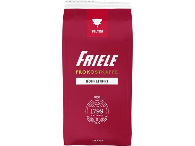 BildeKaffe Friele Koffeinfri Filtermalt 250G (12 poser)