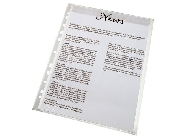 BildePlastlomme Esselte A4 Side 38My (100 stk)
