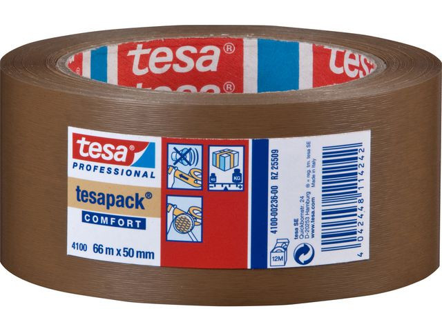 BildeEmballasjetape Tesa Pvc 50Mmx66M Brun (6 ruller)
