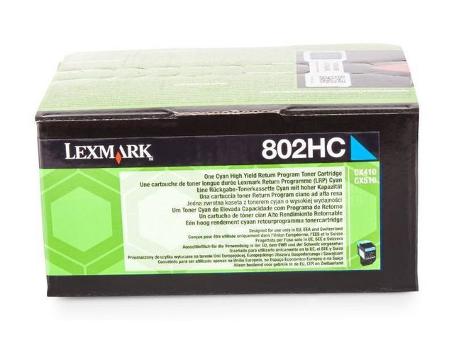 BildeToner Lexmark 80C2Hc0 3K Blå