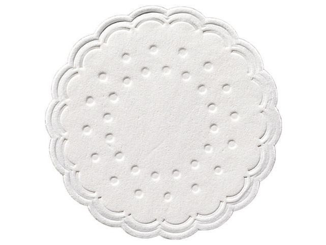BildeKoppebrikke Duni 8L Rund Hvit (250 stk/pk, 12 pakker)