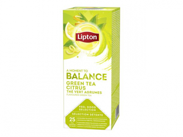 Te Lipton Grønn M/Sitron (25 stk)