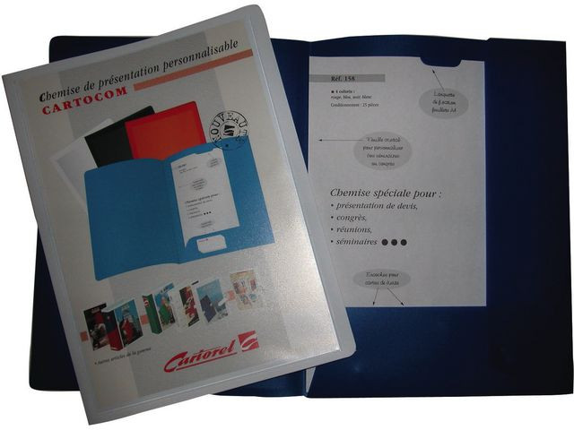 BildeKlaffmappe Exacomta A4 Pp 2Kl Innsti Blå (10 stk)