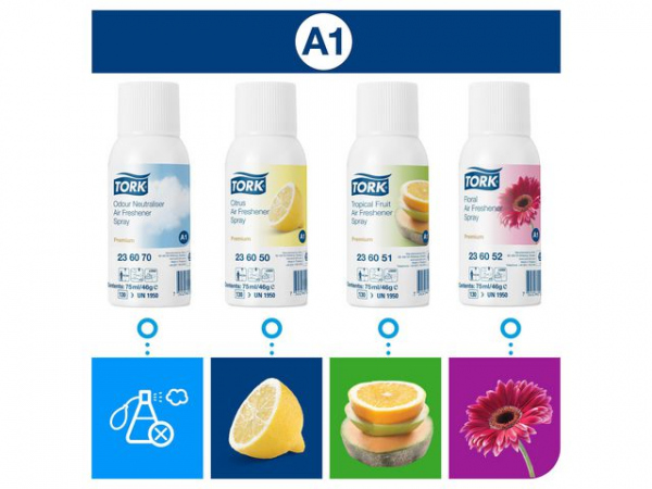 Luftfrisker Tork Premium Nøytral A1 75Ml