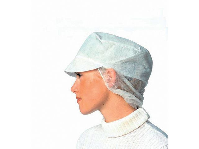 BildeSnood-Cap Granberg Hvit (100 stk/pk, 10 pakker)