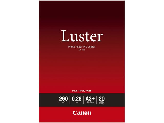 BildeFotopapir Canon Luster A3+ 260G (20 ark)