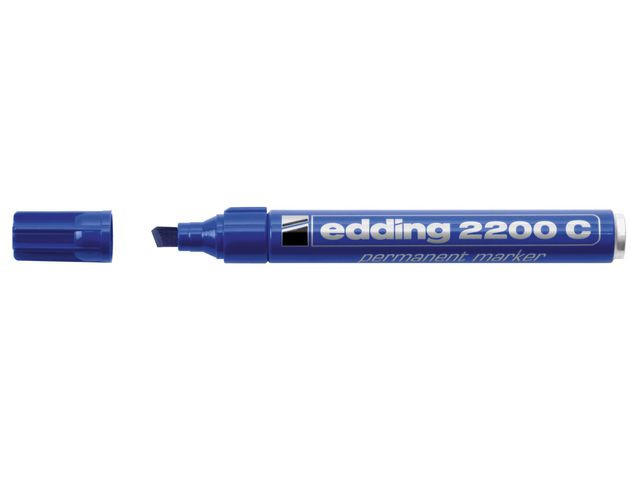 BildeMerkepenn Edding 2200 Skrå Blå (10 stk)
