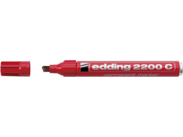 BildeMerkepenn Edding 2200 Skrå Rød (10 stk)