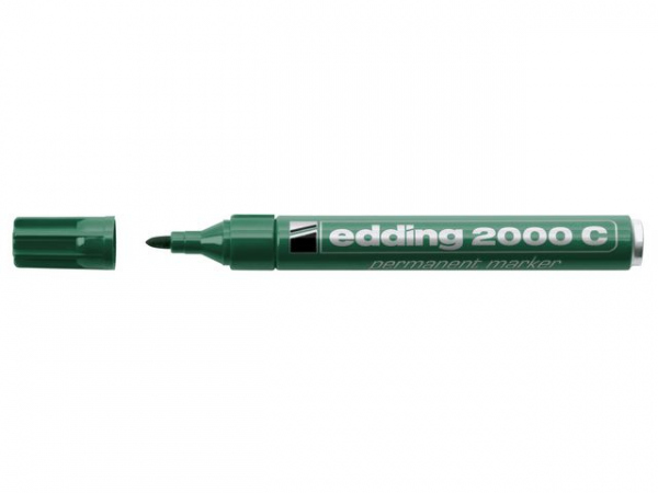 Merkepenn Edding 2000 Rund Grønn (10 stk)