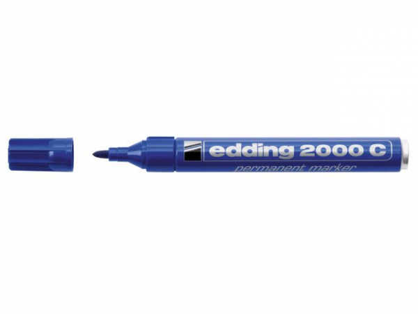 Merkepenn Edding 2000 Rund Blå (10 stk)