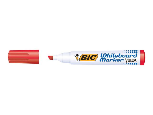BildeWhiteboardpenn Bic Velleda 1751 Rød (12 stk)