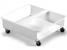 Vogn Durable For 2Stk Avf.beh. 60L Hvit