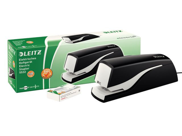 BildeStiftemaskin Leitz 5532 El. 10 Ark Sort