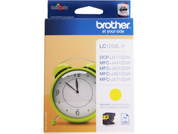 Blekk Brother Lc125Xly Gul