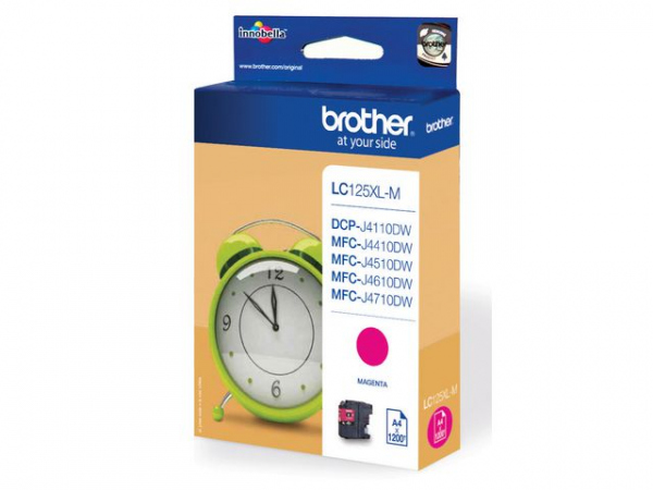 Blekk Brother Lc125Xlm Rød