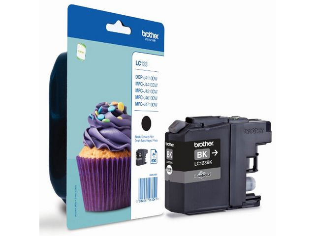 BildeBROTHER Ink LC123BK LC-123 Black