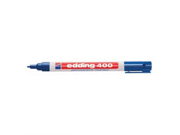 Merkepenn Edding 400 Rund Blå (10 stk)