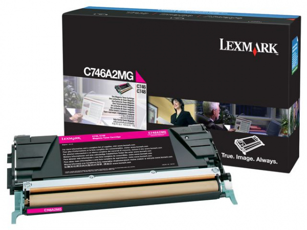 Toner Lexmark C746A1Mg 7K Rød