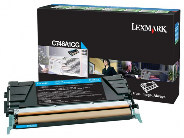 Toner Lexmark C746A1Cg 7K Blå