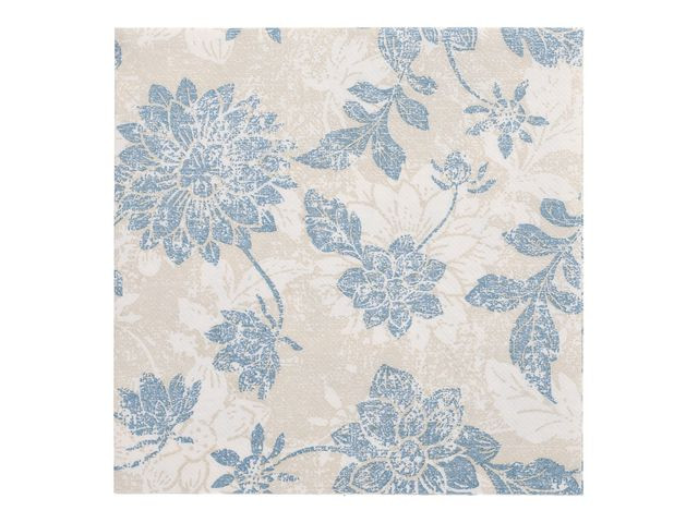 BildeServiett Papstar 3L 40Cm Blomst Blå (50 stk)