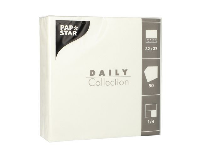 BildeServiett Daily 2L 32X32Cm Hvit (50 stk)