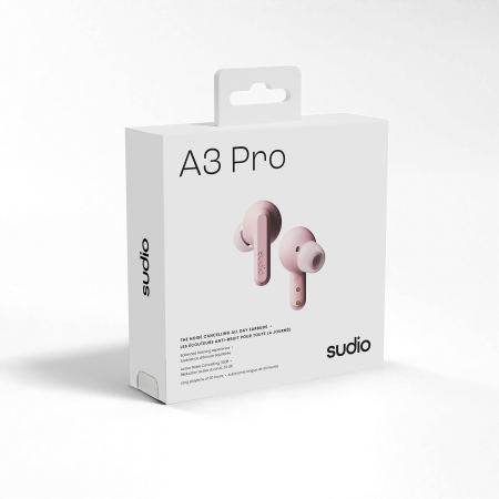 SUDIO Headphone A3 Pro Pink In-Ear True Wireless